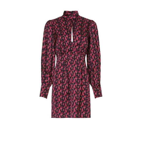 Ronny Kobo x RTR Printed Satin Dress - Picture 8 of 11